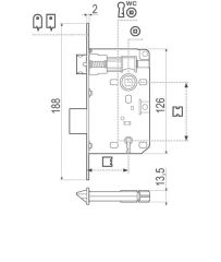AGB Gömme Kilit PATENT PICCOLA